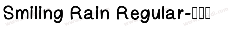 Smiling Rain Regular字体转换